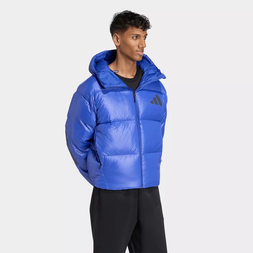 Adidas M Z.N.E. Puffer Jacket Semi Lucid Blue 600 Down JW1515 Mens 2XL NEW